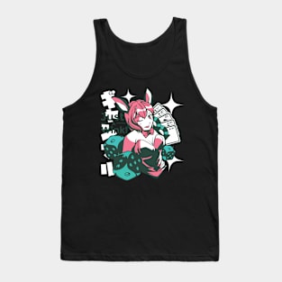 Just A Wink Anime Girl Tank Top